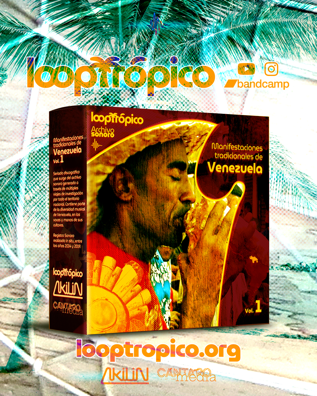 Carátula y material promocional Looptrópico