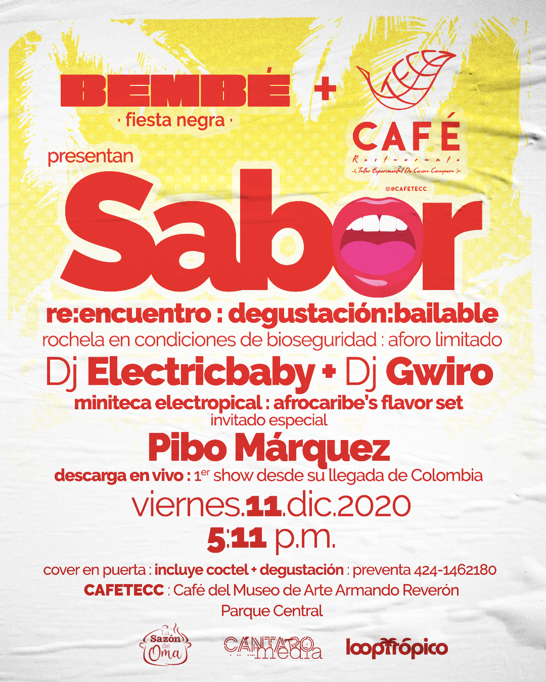 Flyer evento Fiesta BEMBÉ