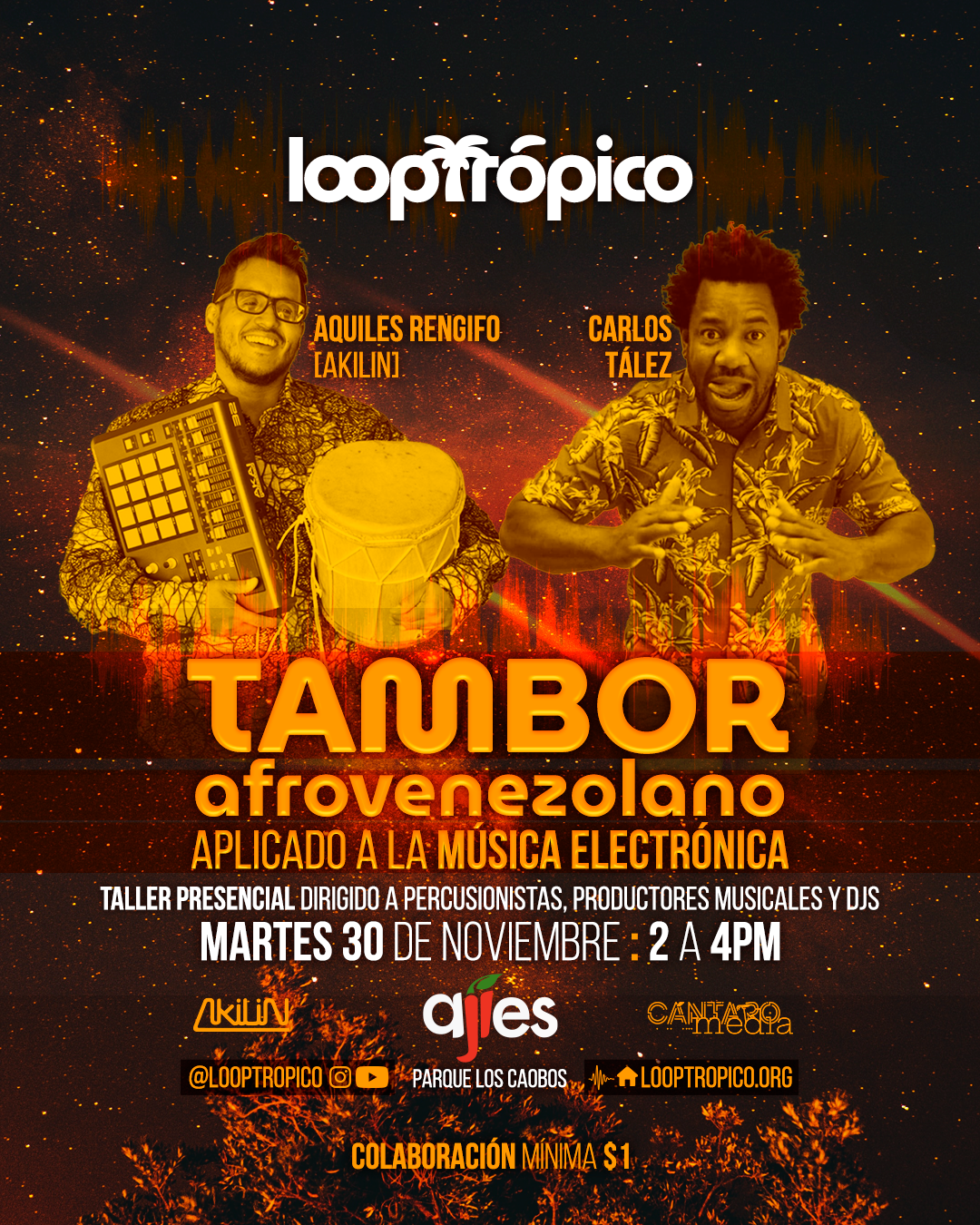 Flyer TALLER Carlos Talez+Akilin